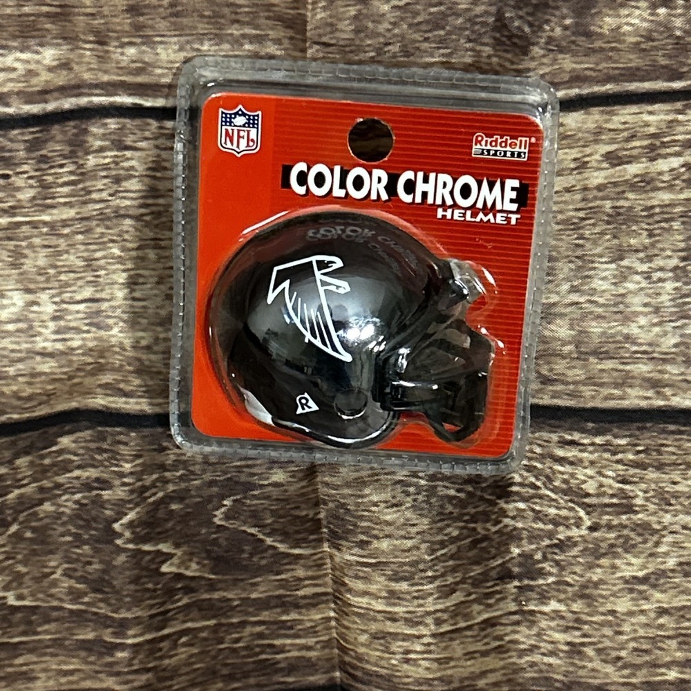 NFL Atlanta Falcons Riddell Color Chrome MICRO MINI 2.5" Football Helmet